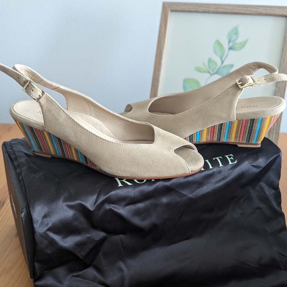 Colorful Wedge Sandals - Picture 1 of 9